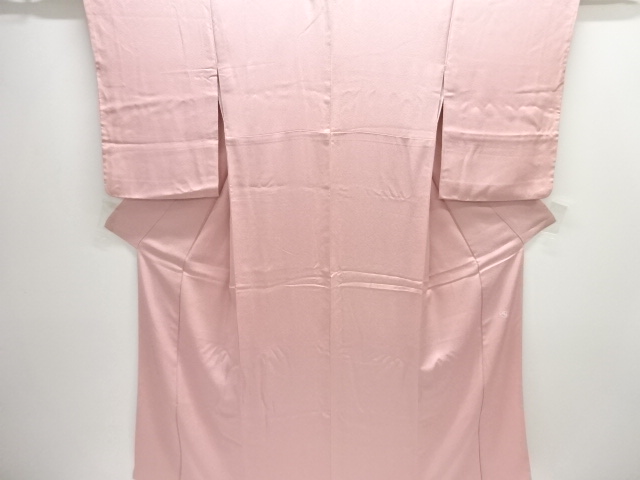 百貫達雄　織柄色無地着物